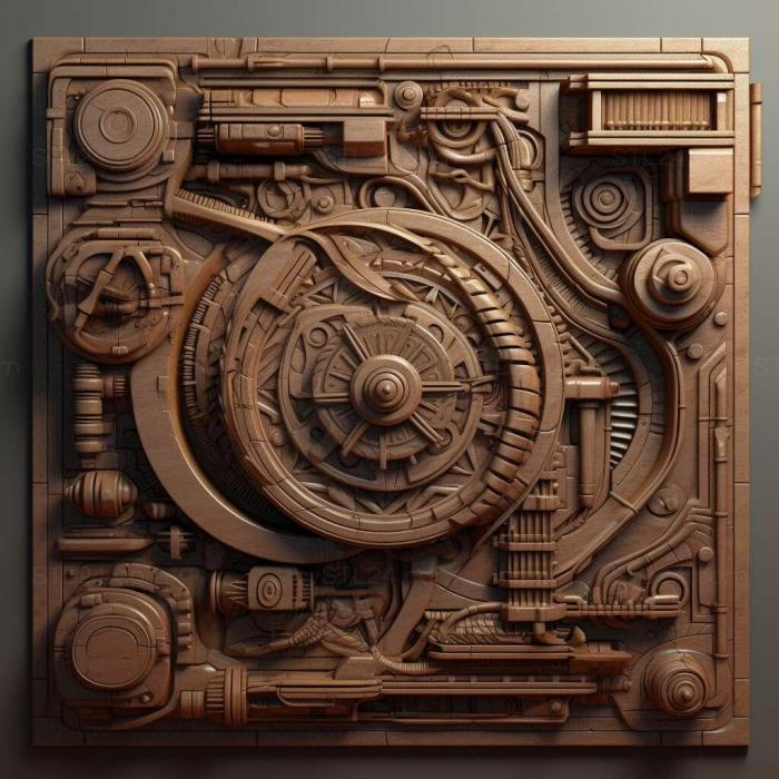 Patterns and decorations (time machine 1, PATTERN_65) 3D models for cnc